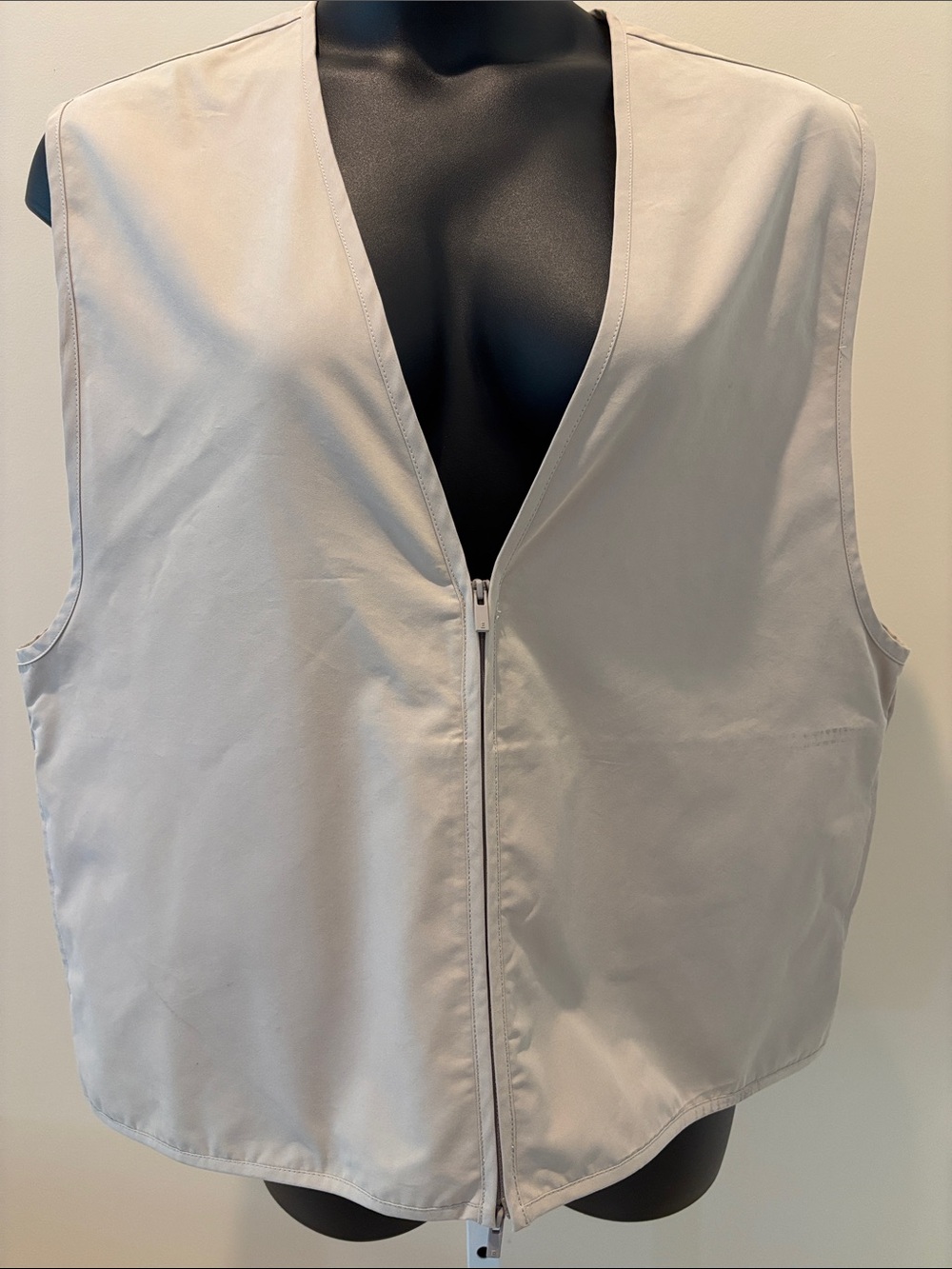 Fear of God Light Gray Zip Front Vest